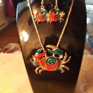 Betsey Johnson Fun Necklace and earrings set